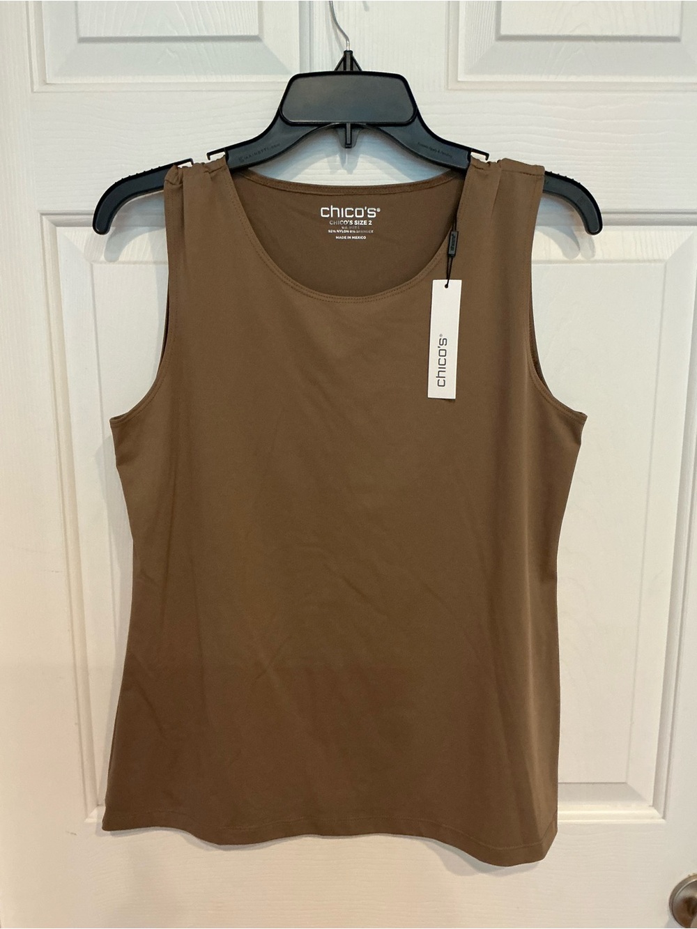 Chico's Brown Sleeveless Scoop Neck Tank